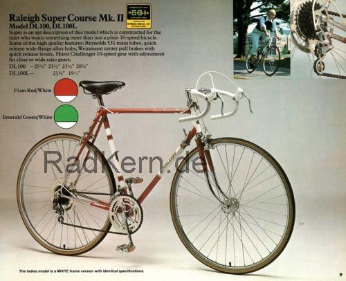 Raleigh Super Course  technische daten 